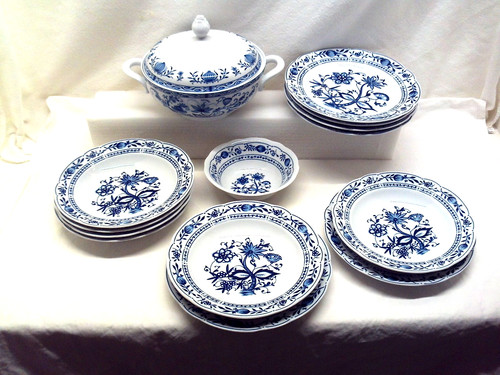 Zwiebelmuster speiseservice - zwiebelmuster,